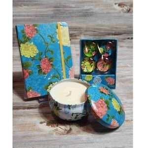 NEW CVD Christopher Vine Design Australia Floral Gift Set Journal Candle Magnets